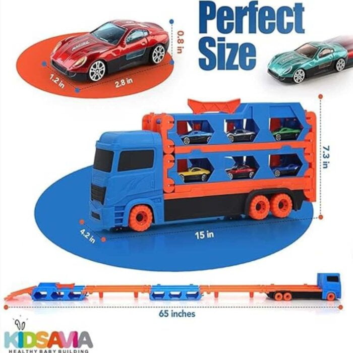 Car Toy Truck for Kids with 6 metal Toy cars by www.guppier.com (15)