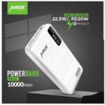 Airox PB-02 Fast Charging 10000 Mah Power bank Price in Pakistan 22.5W QC 3.0 PD 2 Usb Ports