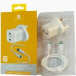 MAXOLA Fast Charger PD20W Android Lightweight Satndard Plug White